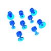 9pcs Car Pit Puller Pulling Tabs Transparent Gasket Dent Repair Hail Dent Removal Tools Paintless