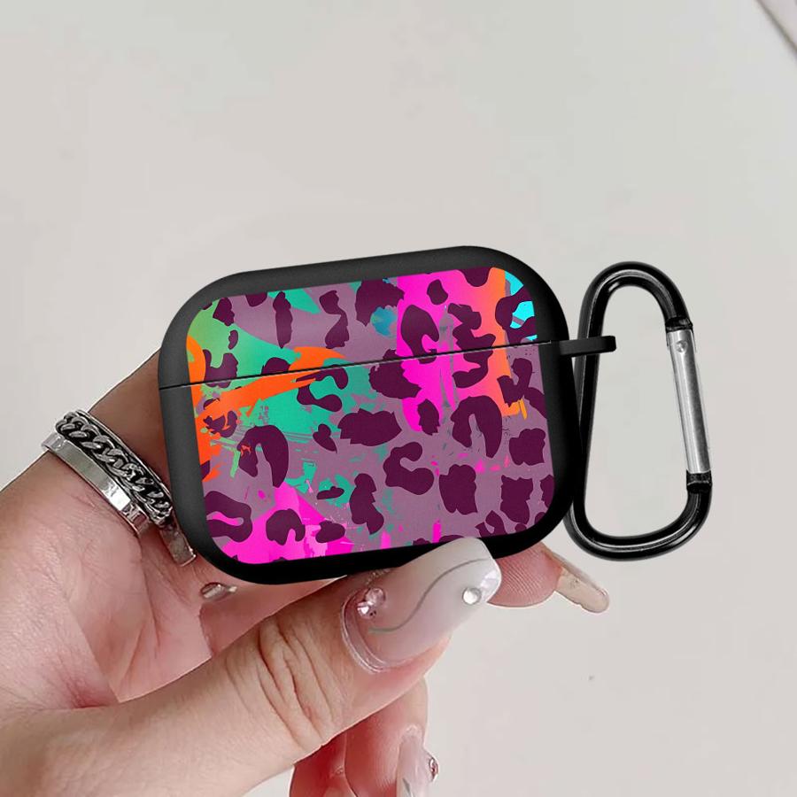Чехол для наушников с принтом фиолетового леопарда Чехол-кейс Для Airpods 2 1 Pro2 Pro3 3 4 Pro Airpods Pro 2
