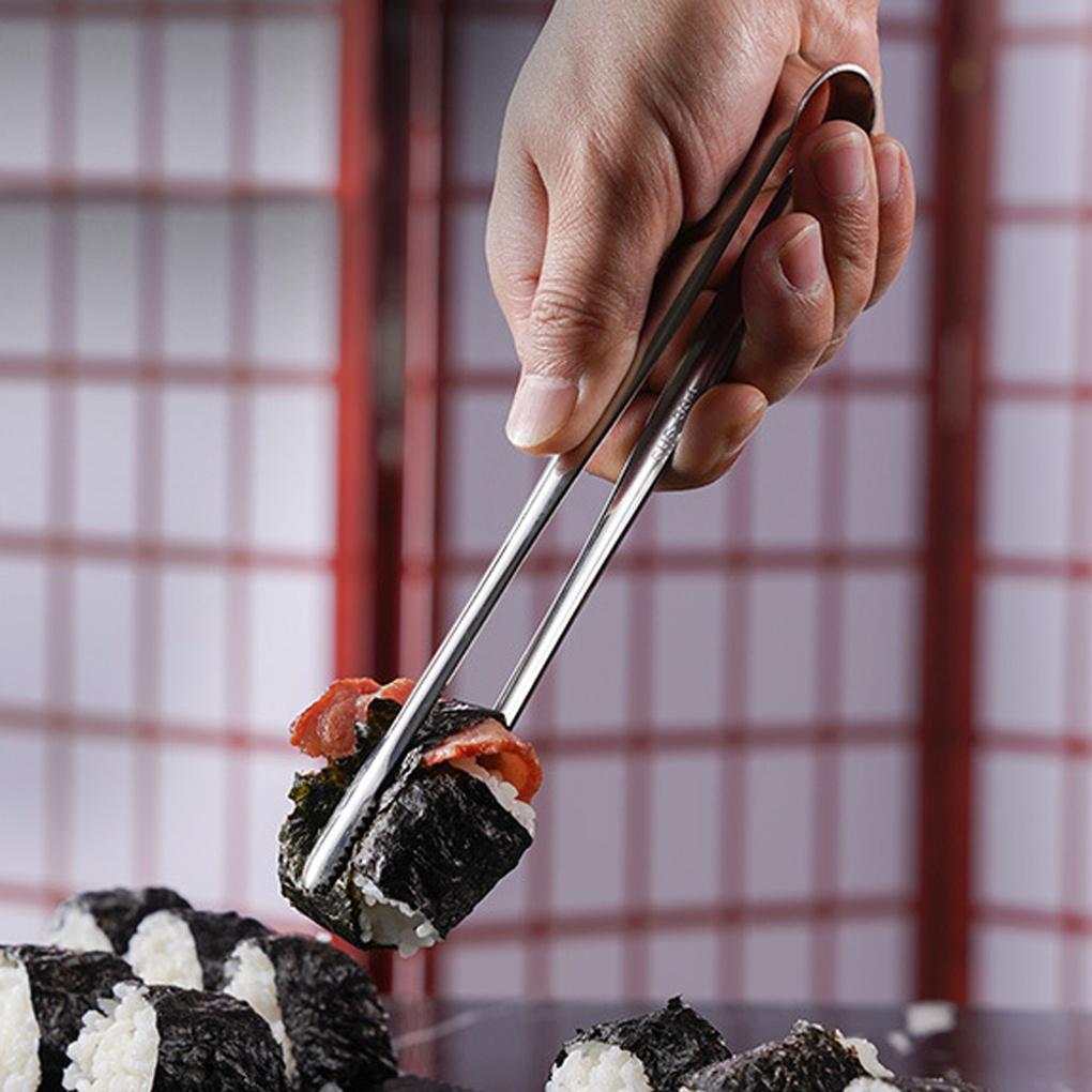 24cm Stainless Steel Kitchen Strawberry Ramen Tongs for Cooking