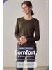 Women’s Slimming Long-Sleeve Yoga Suit - Loose Drawstring Casual Sports Top for Autumn and Winter Fitness, Pilates, and Training