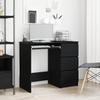 Desk Black Oak Effect 90 x 45 x 76 cm Engineered Wood