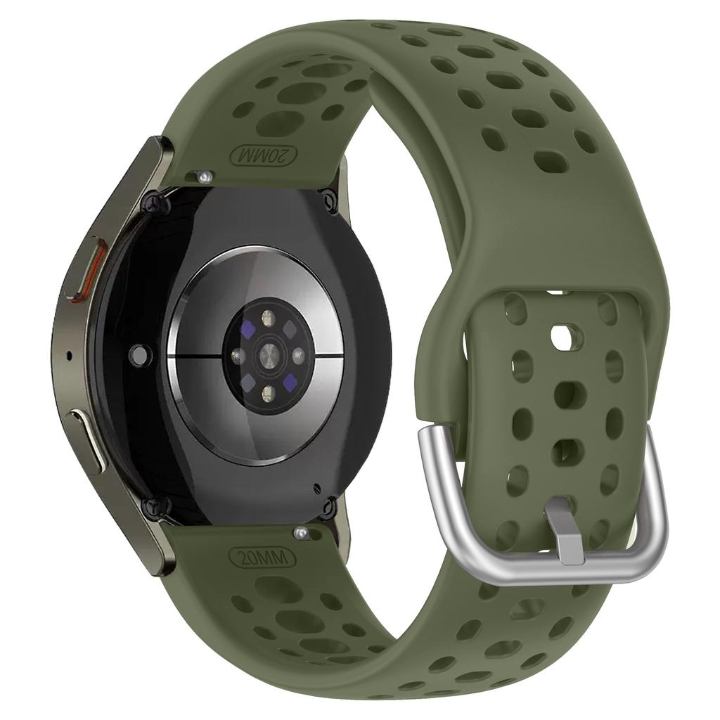 Silicone Strap For Samsung Galaxy Watch 7 6 5 4 FE 44mm 40mm Sports Breathable Bracelet Wristband Watch 6-4 Classic 47mm 46/43mm