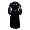 Summer Oversized Lace Hooked Flower Sexy Hollow Out Pleated Dresses for Women Cross Dress