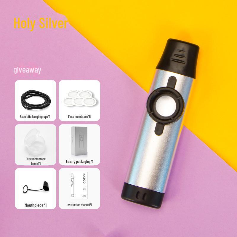 Premium Metal Kazoo for Easy Ukulele & Guitar Accompaniment