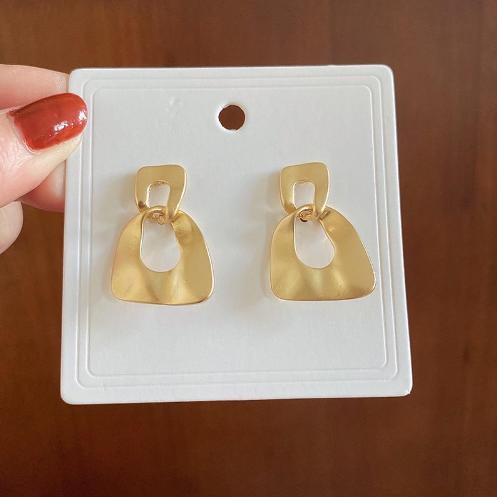 Silver Needle Flower Love Earrings Simple and High-end Sense Versatile Stud Earrings Niche Temperament Earrings Women