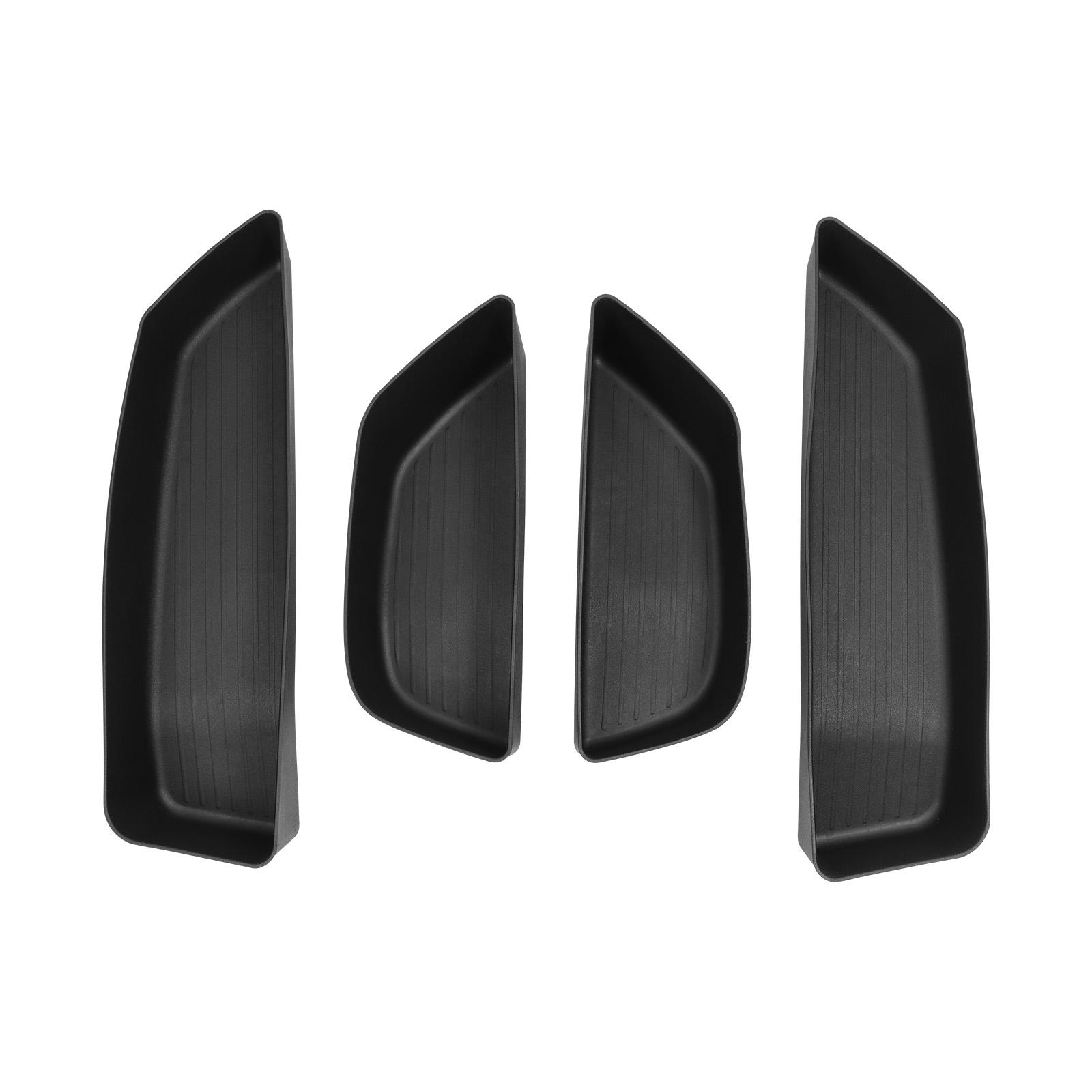 

for BYD Tang L 2025 Car Door Side Storage Box Car Accessories TPE Front Gate Slot Anti Dirty Storage Organizer Tray чёрный