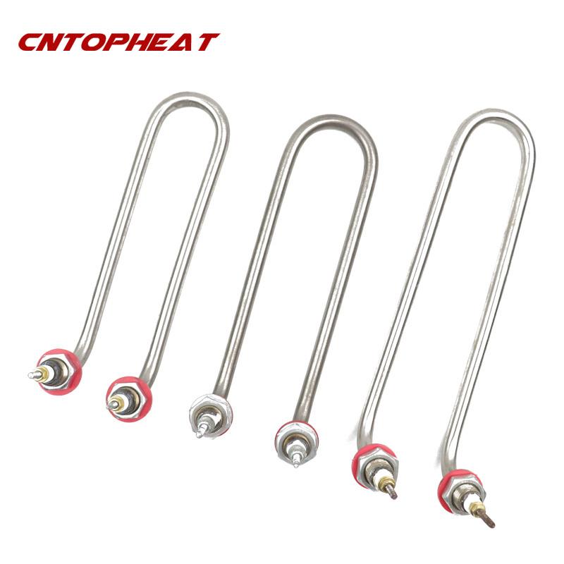 220v/380v 1.5KW/2KW/3KW U Type M16/M18 Stainless Steel Heater Tube Electric Tubular Heater Immersion Water Heating Element