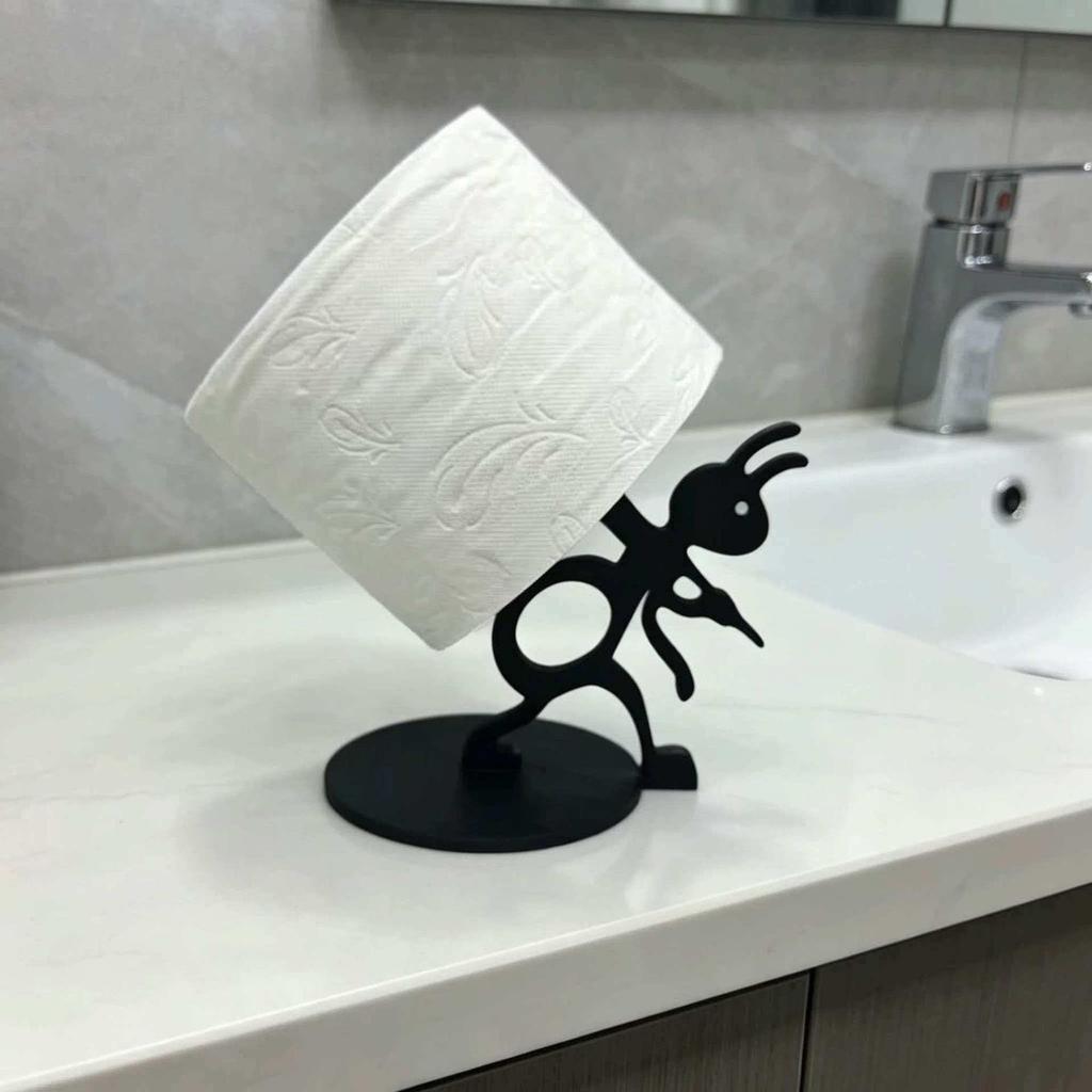 3D Printed Novelty Toilet Paper Holder: Fun Stereoscopic Ornament for Bedroom or Bathroom
