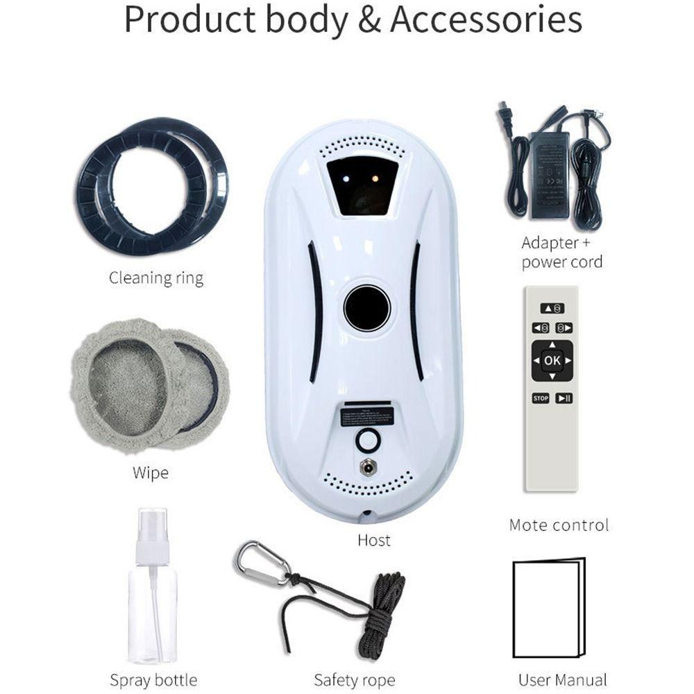 Automatic Smart Window Cleaning Robot Cordless Intelligent Glass Robot  Window Glass Cleaning