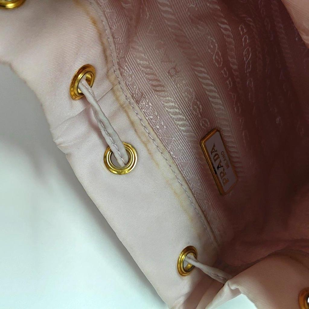 [Pre-Owned] Prada Duet Bucket Shoulder Bag 'Rose' - Very Good #A2NZBF