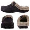 Fashion Kidmi Klassische Pelzschuhe für Herren Damen Gefütterte Clogs Wasserdichte Schuhe Winter Fuzzy Hausschuhe für Damen Herren Indoor- und Outdoor-Schuhe