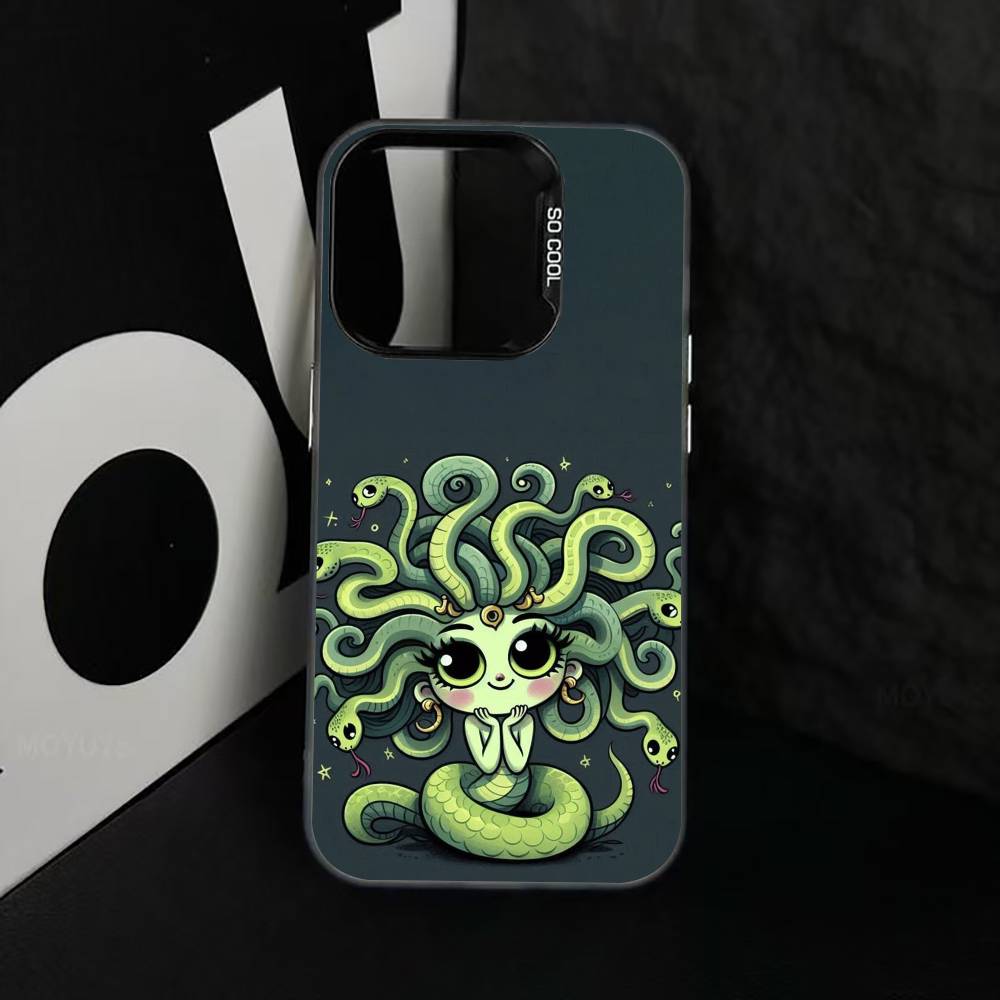 

Medusa G-Mythology Phone Case For iPhone 17,16,15,14,13,12,11 Plus,Pro Max,XS,Colorful Silver Phone case Funda Cover iPhone14ProMax