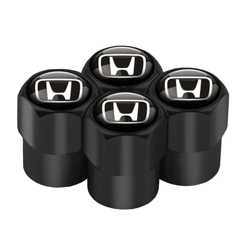 kymcz10 4pcs Car Wheel Tires Valves Tyre Stem Caps for Honda Type R Type S VTEC DOHC Modulo Vezel Legend Si RR Insight Spirior Hrv Jazz