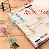 5/40Pcs Rosegold Binder Clips Paper Clip Office School Supplies Binding Supplies Files Bag Documents Bag Clips Metal Clips