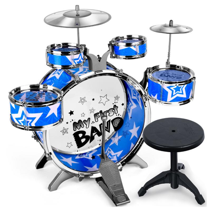 Kinder-Trommelsimulator, Jazz-Trommel, Fußspielzeug, Kindermusik, Percussion, Spielen, Jungen und Mädchen, Geburtstagsgeschenk