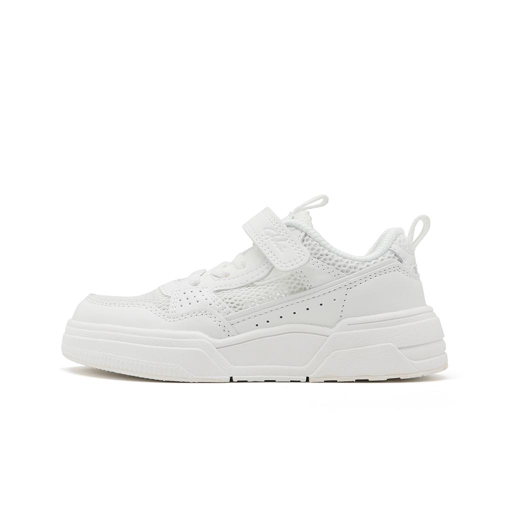 Boys and girls, middle-aged and older children, simple and ultra light soled white shoes, casual shoes