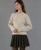 LETTERA Round Neck Alpaca Knit_3Color