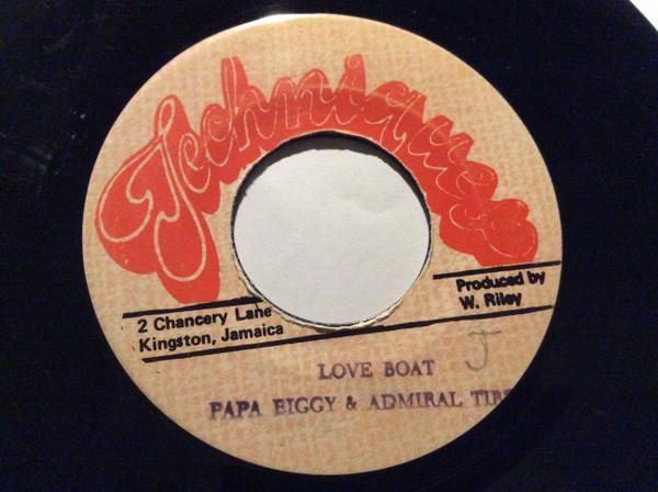 

7inch Record PAPA BIGGY ADMIRAL TIBET Love Boat NONE Techniques Jamaica Reggae Ska Dub Used