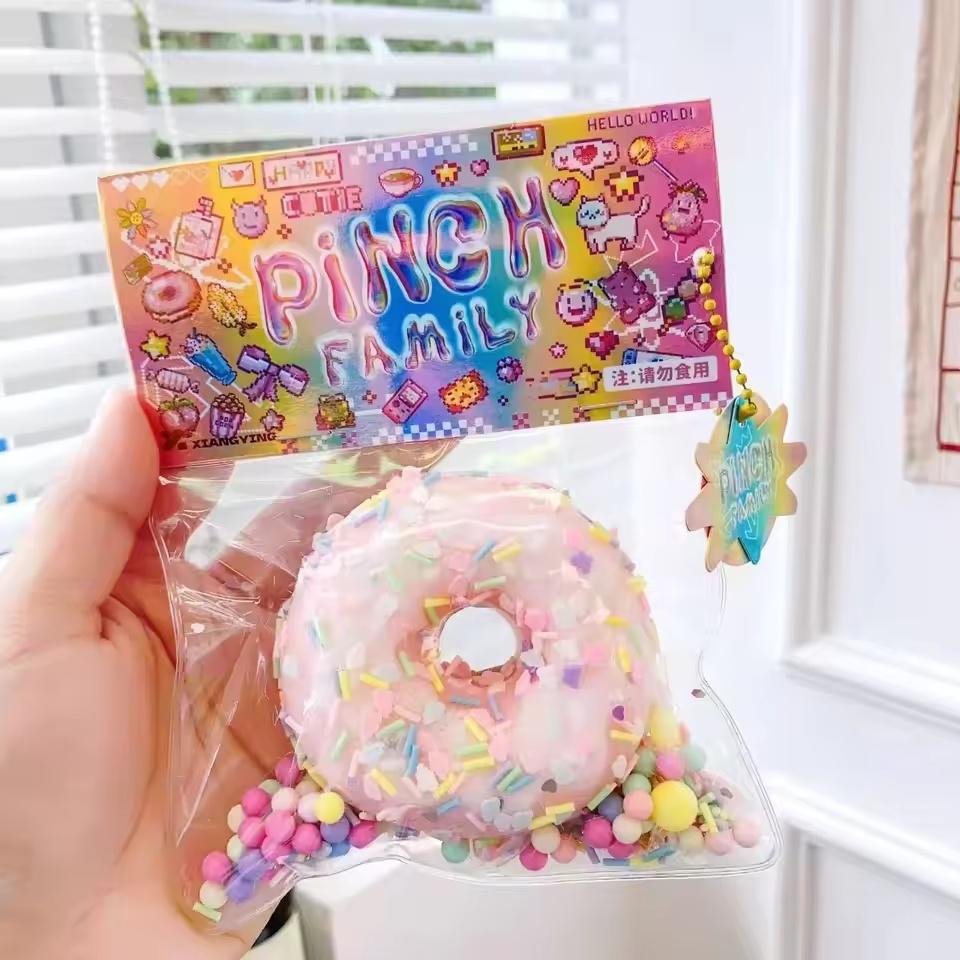 Speelgoed Kinderen Kinders Taba Squishy Taart Donut Stressverlichtend Speelgoed, Extra Groot Sensorisch Fidget Speeltje voor Volwassenen Angst Ontspanning Knijpen Cadeau
