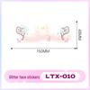 Glitter Tattoo Stickers: Colorful, Removable Face Art for Party Makeup