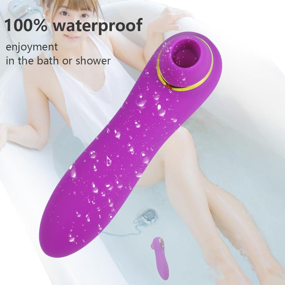 2 In 1 Sucking Vibrators Clit Sucker Vagina Clitoris Stimulator Oral G Spot Toy Masturbator Nipple Sex Toys For Women Adult 18+