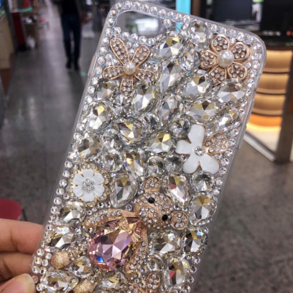 Suitable for IPhone16 Series Full Diamond Mobile Phone Case Rhinestone Cover