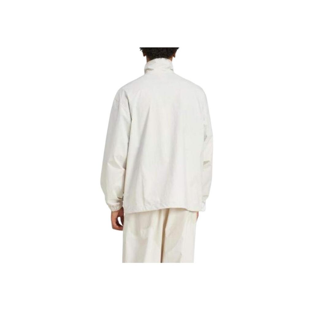 Adidas Originals Solid Color Stand Collar Loose Jacket Men Jackets White JD5893