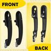 2Pcs Outside Door Handle Black for Hyundai Tucson 2005-2009 New Front+Rear Left