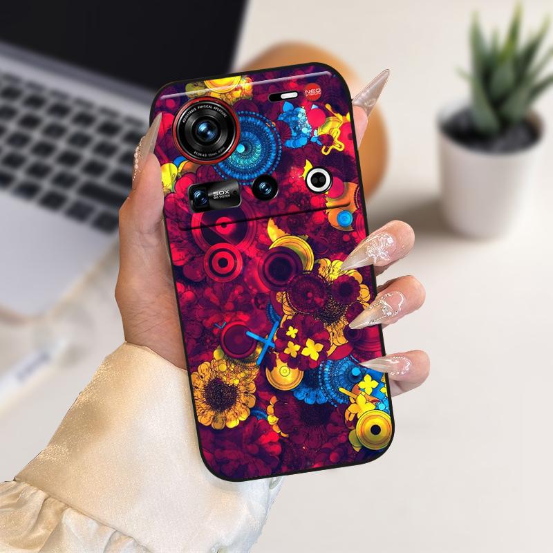 Handyhülle für ZTE nubia Z70 Ultra Hüllen NX733J Cartoon Weiche TPU Silikon Hülle für Nubia Z 70 Ultra 5G Schutzhülle Bumper