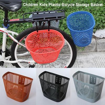 Borsa portaoggetti vuota per bicicletta Cestino in plastica per manubrio monopattino Accessori posteriori per ciclismo
