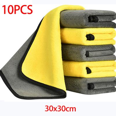 5/10X Extra Soft 30x60CM Car Wash Microfiber Towel Car Cleaning Drying Cloth Car Care Cloth Detailing Car WashTowel Never