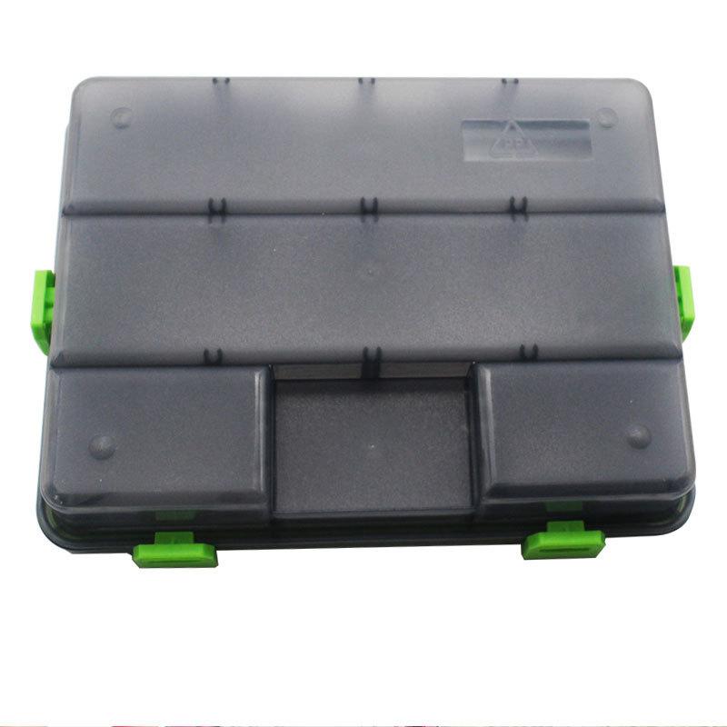 Four-lock Single-layer Fishing Accessories Box Four-color Adjustable Insert Lure Box High Quality Rectangle