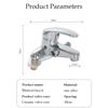 Zinc Alloy Two-Hole Bathroom Faucet Deck Mounted  Ceramic Cartridge Cold Water Tap 10Cm Center Distance