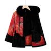Grandma's Plus Velvet Winter Jacket for Elderly Women