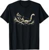 Bigfoot Water Skiing Behind Nessie Cryptid Humor T-Shirt