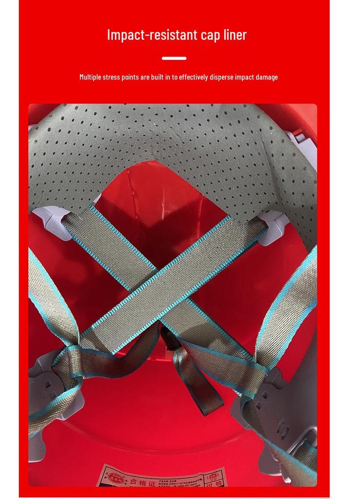 National Standard Breathable Construction Safety Helmet, Anti-Collision & Anti-Smashing Engineering Headgear.