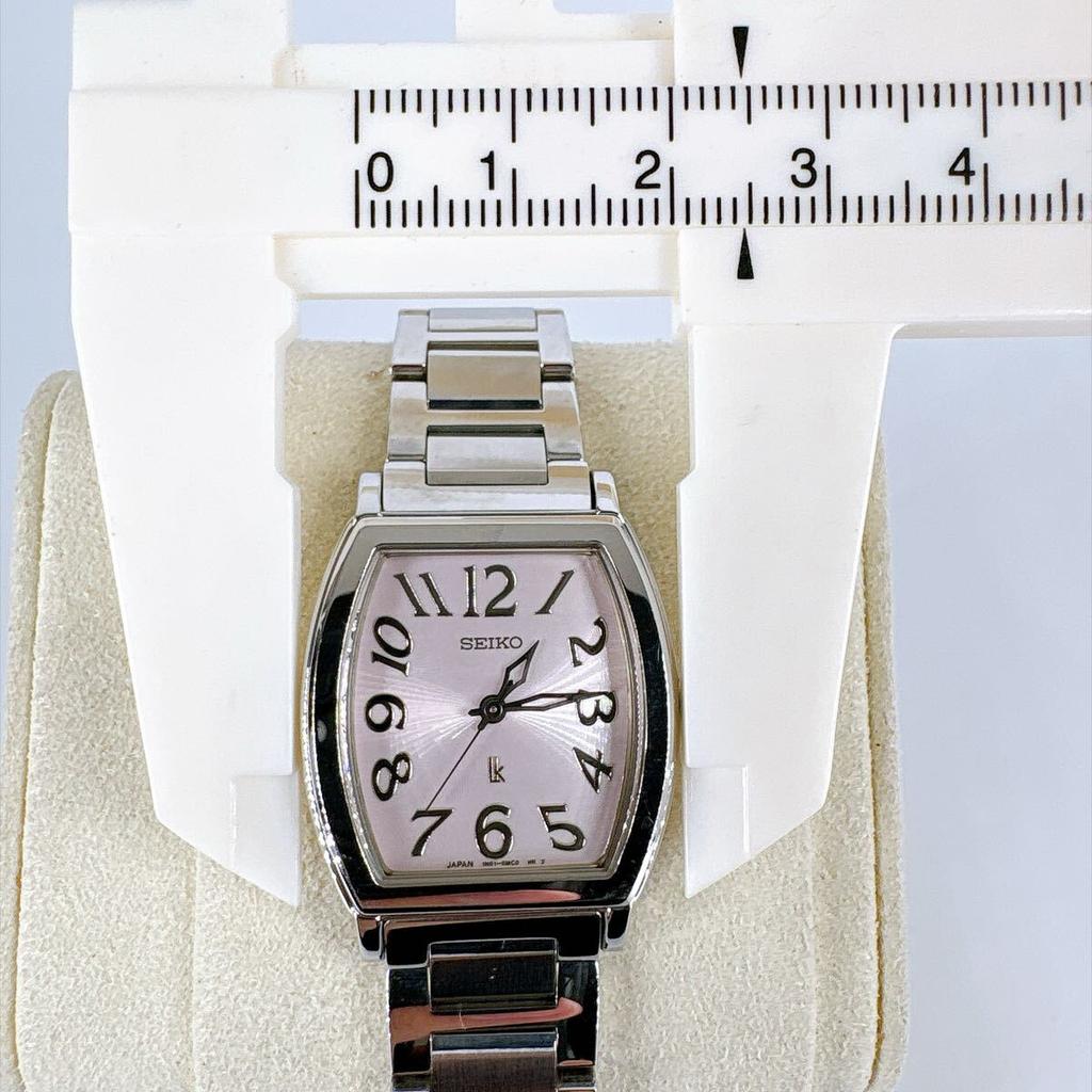SEIKO Battery Lukia Tonneau Pink Square Movement New Replaced/Ladies' Watch, Shape, Dial, Quartz