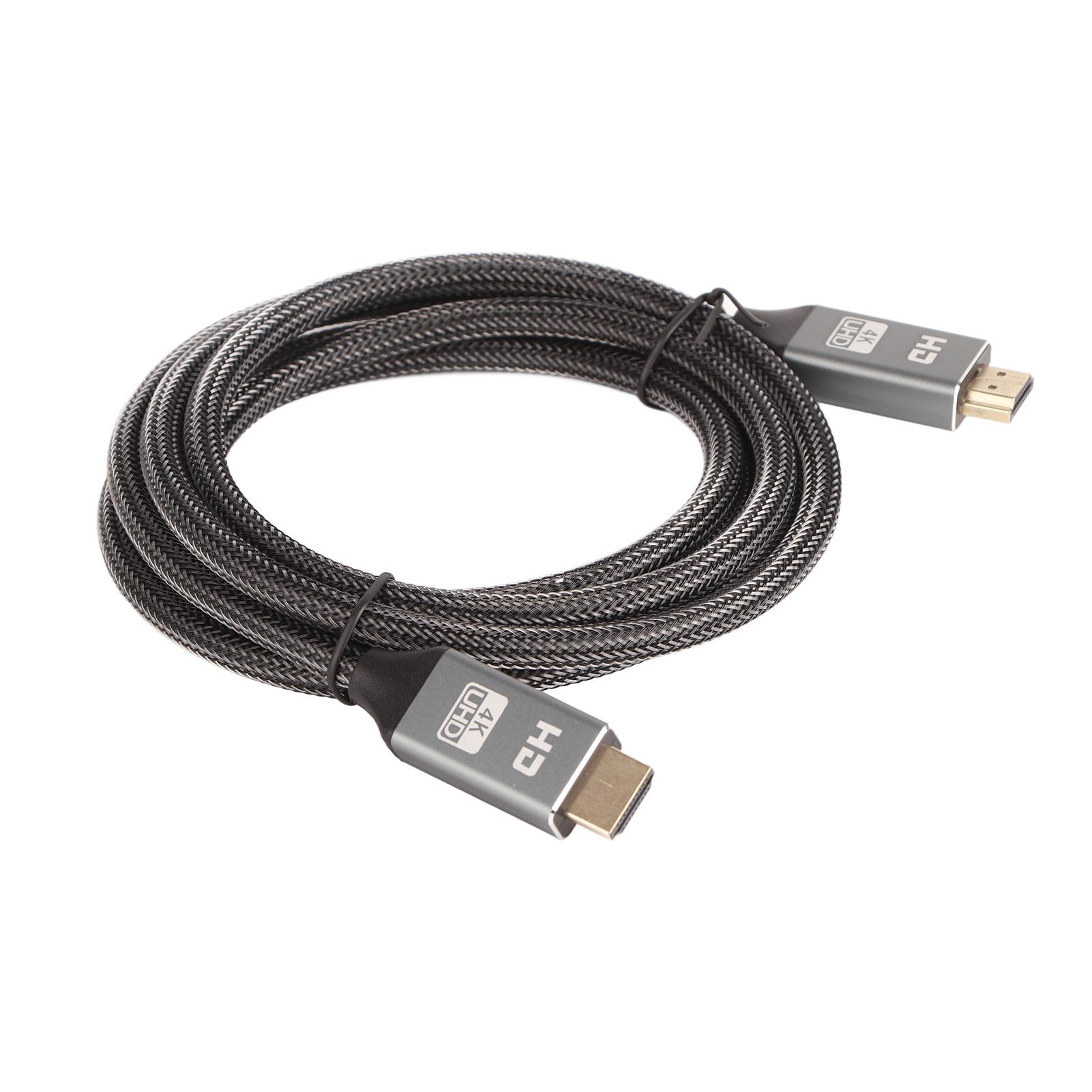 

Gray 2m HD Audio Video Connection Cable 4K TV Laptop Projector Connection Wire for Home