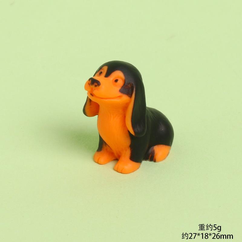 Cute Resin Dog Figure Realistic Animal Statue Mini Desk Car Decor Micro Landscape DIY Craft Ornament Gift
