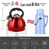 3L Pumpkin Pattern Stainless Steel Whistling Kettle for Household Stoves and Induction Cookers