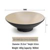 Large Frosted Melamine Ramen Bowl - Japanese-Style Restaurant Noodle Bowl for Mala Tang, Luosifen, Soup, and Rice Noodles