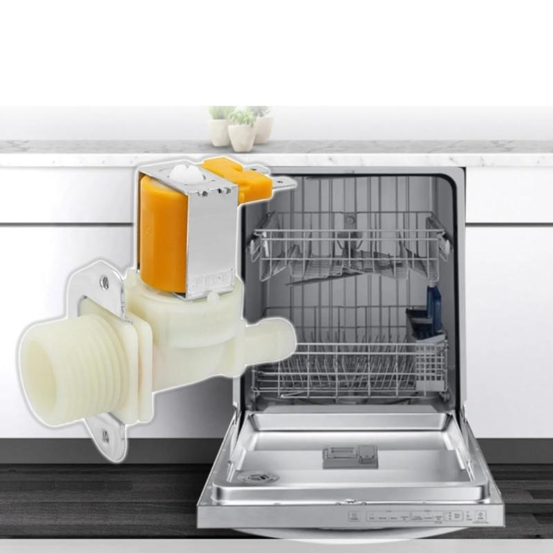 Valvole di Ingresso Multifunzione per Lavastoviglie Facile Installazione Parte di Ricambio per Lavatrice Piatto per Casa e Lavastoviglie