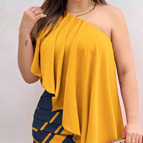 Ruched Asymmetrical Waist Tight Backless Sexy Dress Women One Shoulder Slim Fit Evening Party Dress