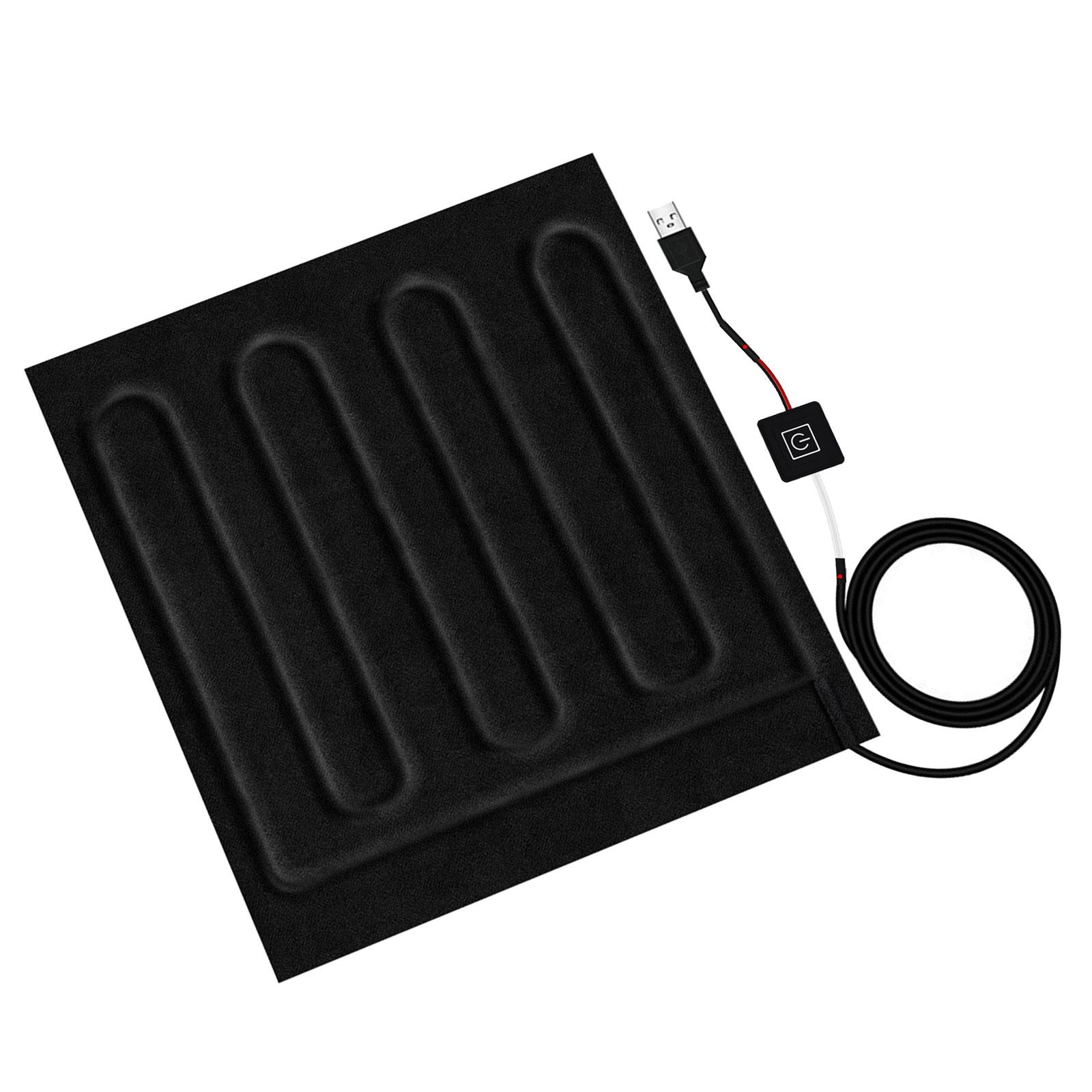 

Portable USB Heated Cushion Heating Pad for Pets and Car Seats Soft Fleece Heat Pad for Office or Travel Home Use A