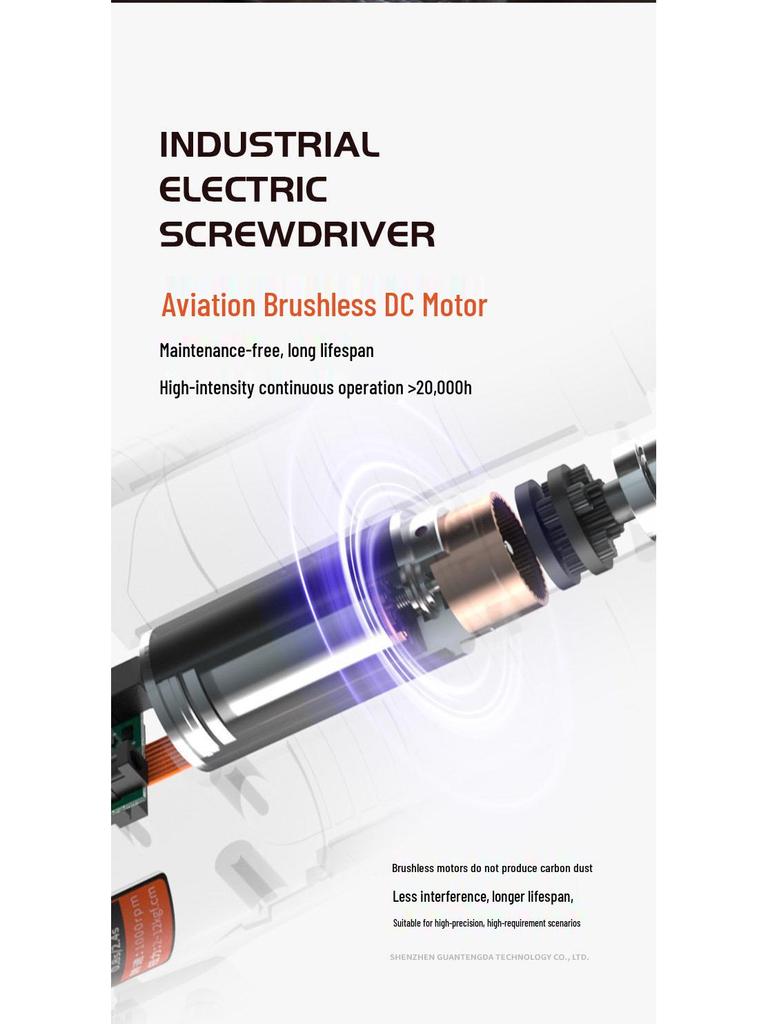 Industrial Grade Brushless Electric Screwdriver - Handheld, Adjustable Torque, Precision Tool