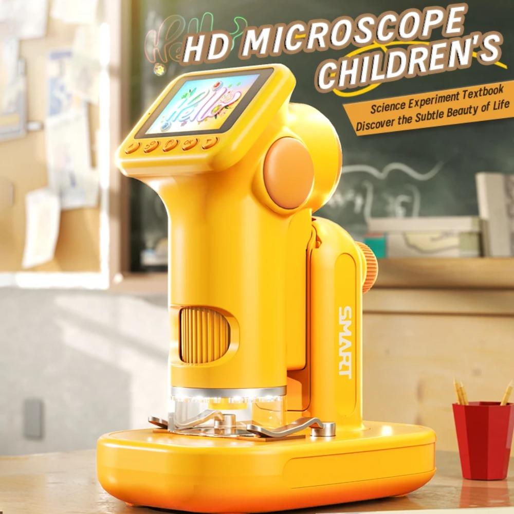1600X Handheld Microscope 2 Inch Screen Children Magnifier Lens Mini Portable Electronic Microscopes Support Camera Photoes P02