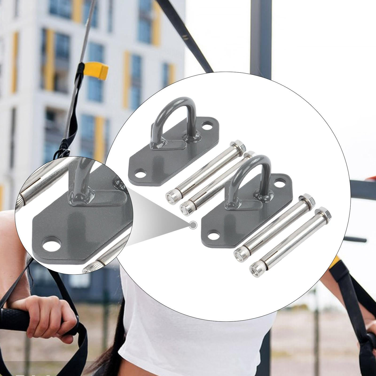 2 Pieces Resistance Band Wall Anchor Mount Gym Anchors, Hook for Yoga Stretch