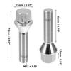uxcell Taper Seat Wheel Bolt Lug Nut Chrome Wheel Stud Set 17mm Shank M12 X 1.5 8pcs