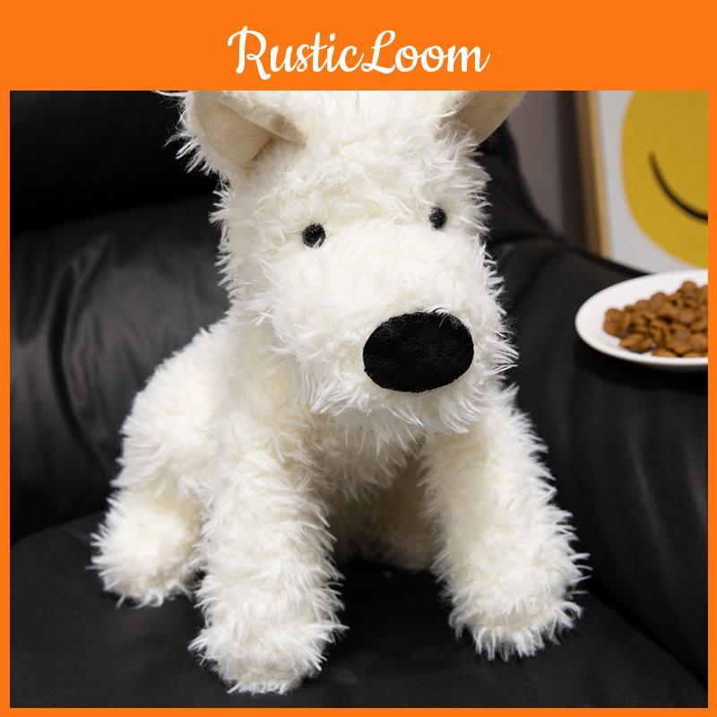 Dog Schnauzer Bowtie West Highland White Terrier Plush Toy Dolls Gift Kids