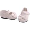 1 paio di scarpe per bambole in PU con fiocco per bambole americane da 18 pollici, accessori per bambole da 18 pollici, giocattoli